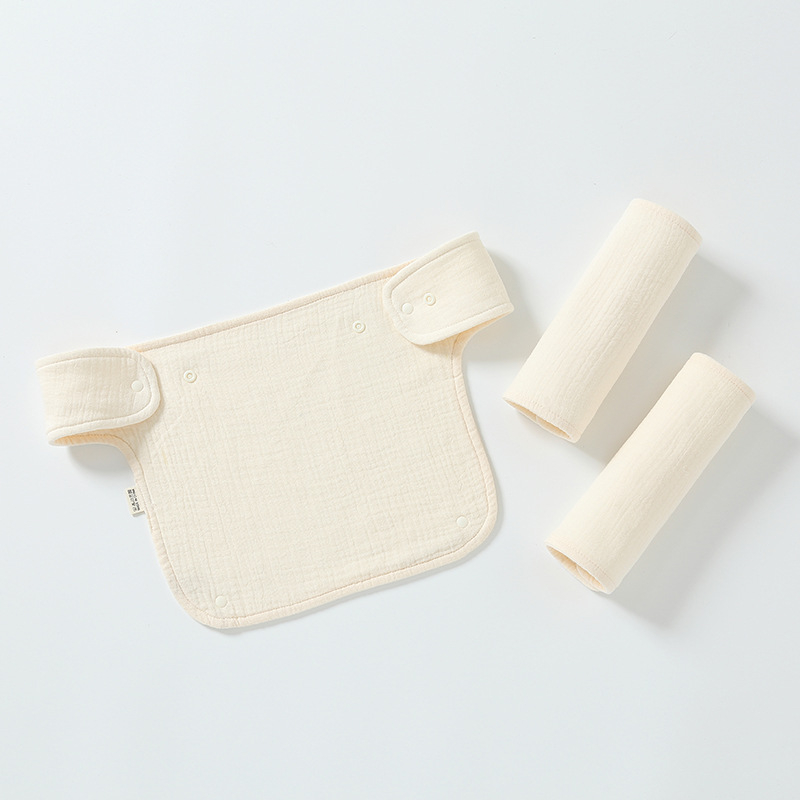 Babasz szalvéta vállpánttal - egész éves használatra, nedvszívó, 100% pamut géz, 0–12 hónapos babáknak, egyszínű vagy mintás