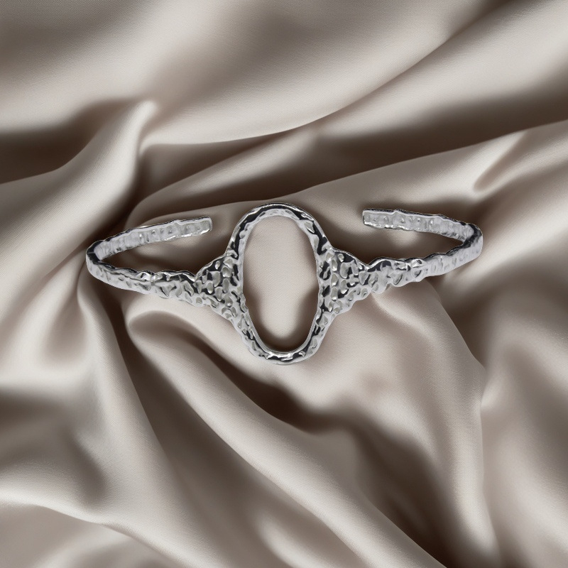 Titano plieno apyrankė, alyvos spaudimo apdirbimas, 2025 m. pavasaris, paprastas stilius, rankos papuošalas