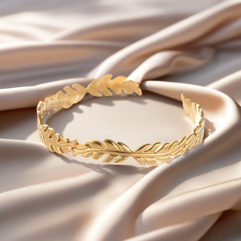 Titano plieno apyrankė, alyvos spaudimo apdirbimas, 2025 m. pavasaris, paprastas stilius, rankos papuošalas