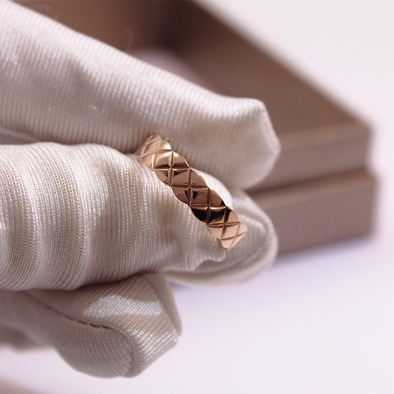 Žiedas su geometriniu raštu, varis, XB052, elektroplatintas, tinkamas porai