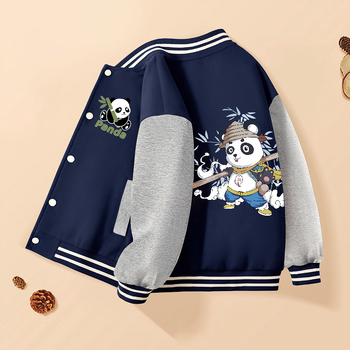 Vaikų berniukų kasdieninė striukė, išorė 60% poliesteris, pamušalas iš medvilnės, be gobtuvo, be apykaklės, storas išorinis audinys, žiemos modelis 2024