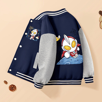 Vaikų berniukų kasdieninė striukė, išorė 60% poliesteris, pamušalas iš medvilnės, be gobtuvo, be apykaklės, storas išorinis audinys, žiemos modelis 2024