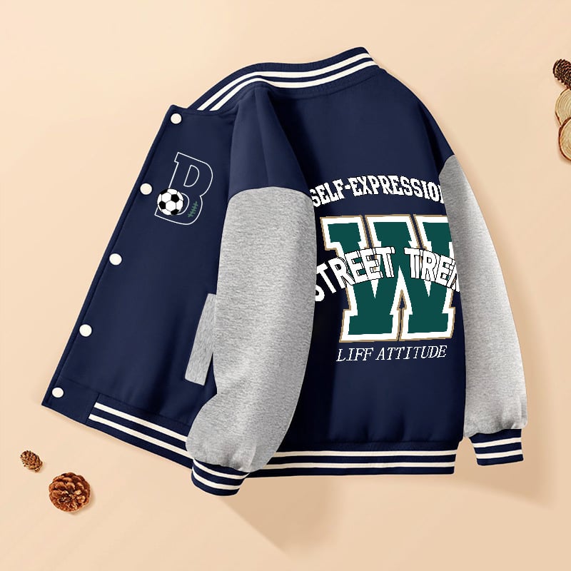 Vaikų berniukų kasdieninė striukė, išorė 60% poliesteris, pamušalas iš medvilnės, be gobtuvo, be apykaklės, storas išorinis audinys, žiemos modelis 2024