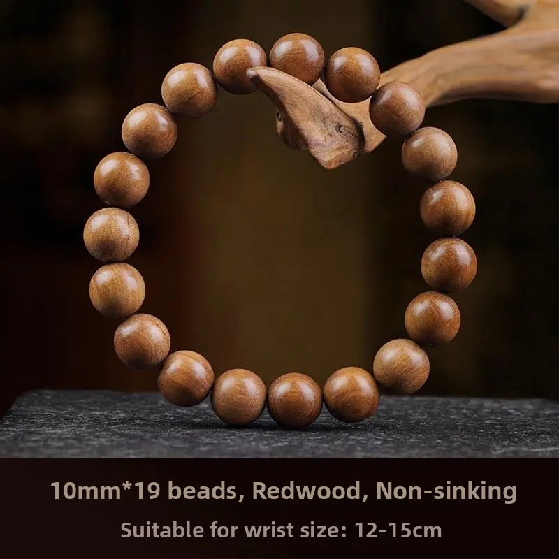 Náramok zo santalového dreva s korálkami, gravírovaný, moderný minimalistický štýl, jar 2025