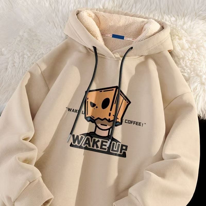 Kapucēts fleece džemperis ziemai, vīriešiem, 96% poliesters, 240–260 g/m²