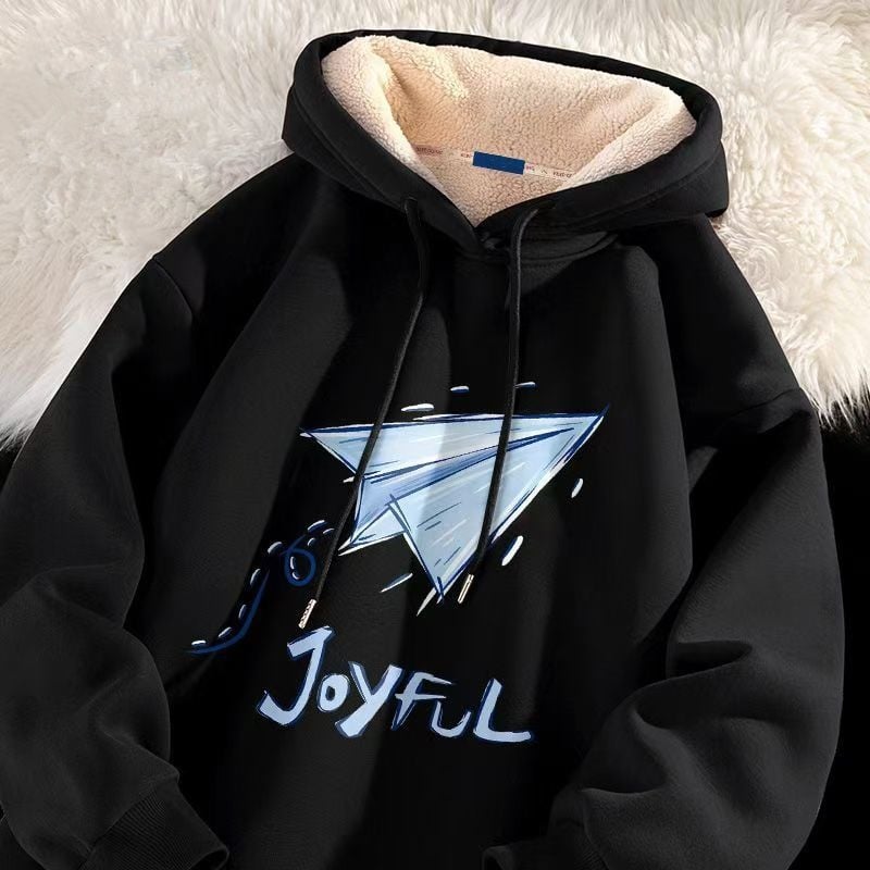 Kapucēts fleece džemperis ziemai, vīriešiem, 96% poliesters, 240–260 g/m²