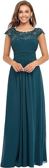 Estélyi ruha, U-galléval, ujj nélküli, magas derekú, hosszú szoknyával (2024 téli kollekció, poliészter)