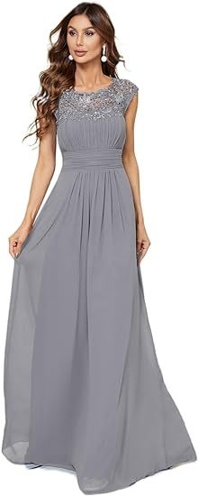 Estélyi ruha, U-galléval, ujj nélküli, magas derekú, hosszú szoknyával (2024 téli kollekció, poliészter)