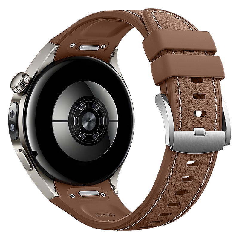 Remen za Huawei Watch5 od kožno-silikonskog kompozita, s push‑kopčom, moderan dizajn