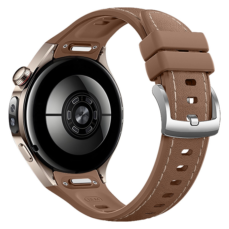 Remen za Huawei Watch5 od kožno-silikonskog kompozita, s push‑kopčom, moderan dizajn