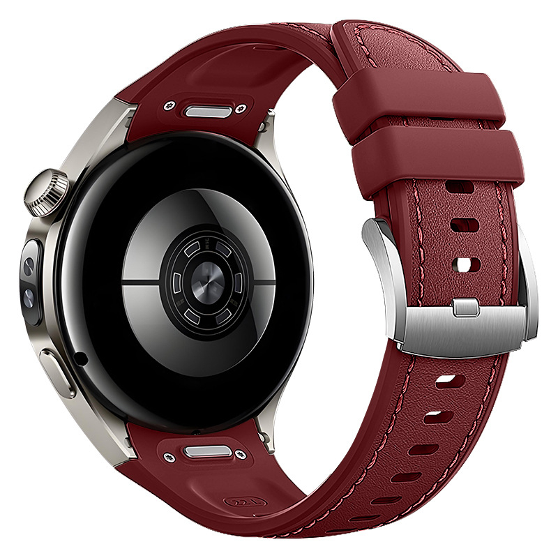 Remen za Huawei Watch5 od kožno-silikonskog kompozita, s push‑kopčom, moderan dizajn