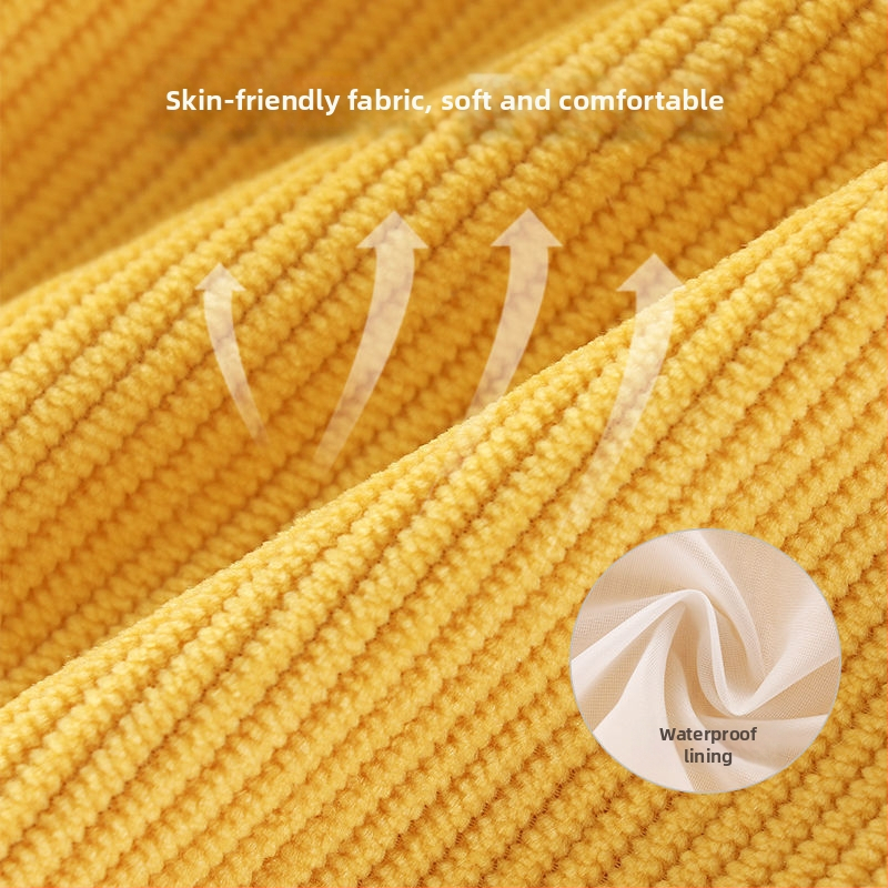 Detská zástera na kŕmenie, corduroy-poliester, pre deti 1–3 roky (80–100 cm), jar 2025