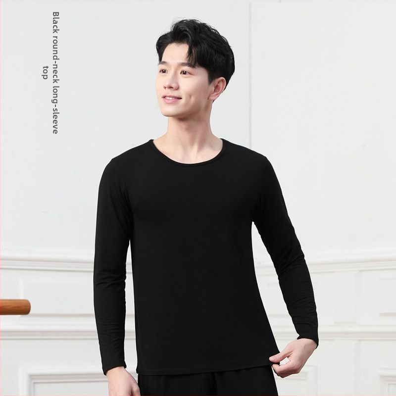 Vyrų šokių komplektas – viršus ir kelnės iš modalinio audinio, vasara, Lotynų ir etniniai šokiai