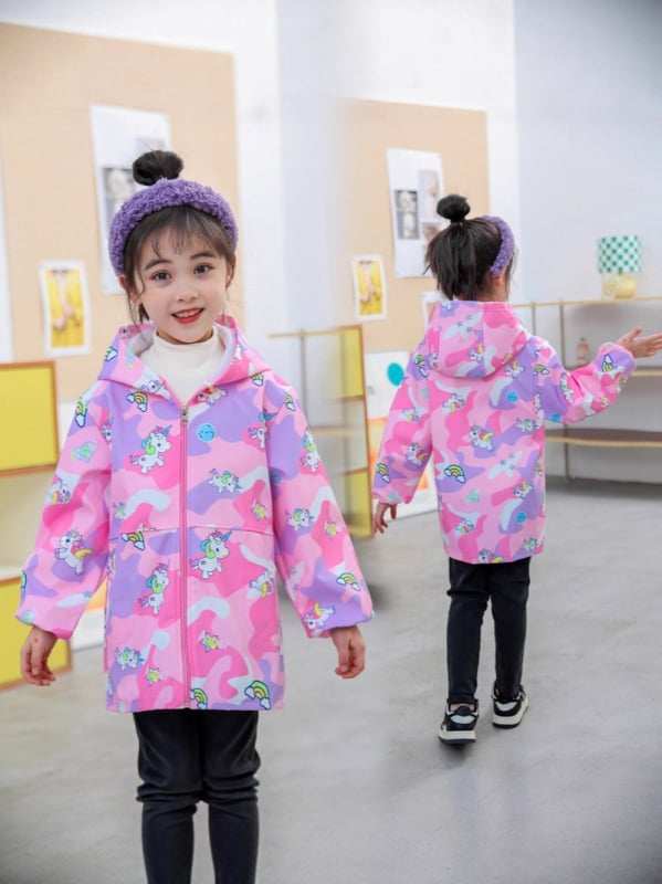 Vaikų vandeniui atspari dažymo smockas su fleece įdėklu iš poliesterio, unisex, atsparus įtrūkimams