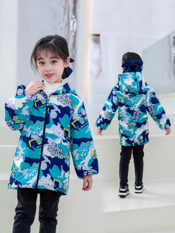 Vaikų vandeniui atspari dažymo smockas su fleece įdėklu iš poliesterio, unisex, atsparus įtrūkimams