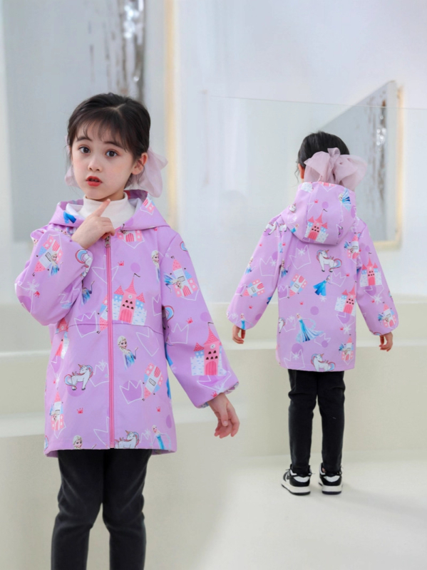 Vaikų vandeniui atspari dažymo smockas su fleece įdėklu iš poliesterio, unisex, atsparus įtrūkimams