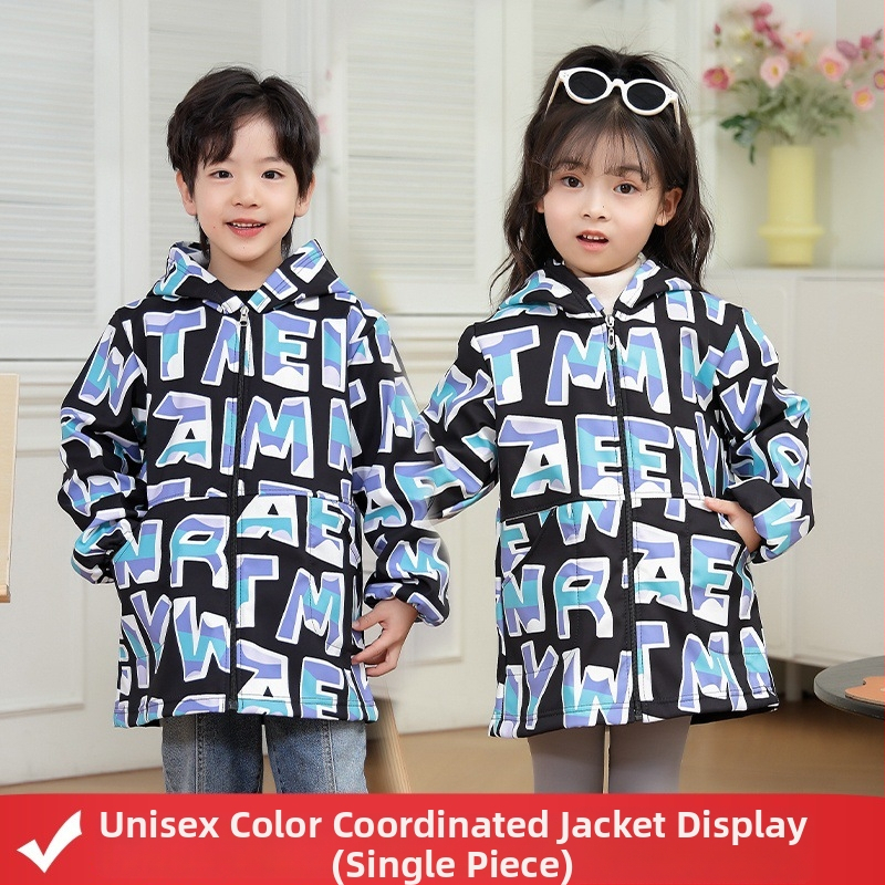 Vaikų vandeniui atspari dažymo smockas su fleece įdėklu iš poliesterio, unisex, atsparus įtrūkimams