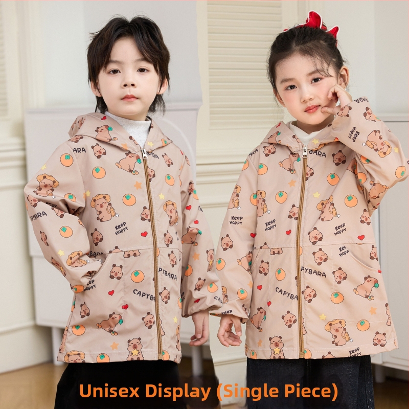 Vaikų vandeniui atspari dažymo smockas su fleece įdėklu iš poliesterio, unisex, atsparus įtrūkimams