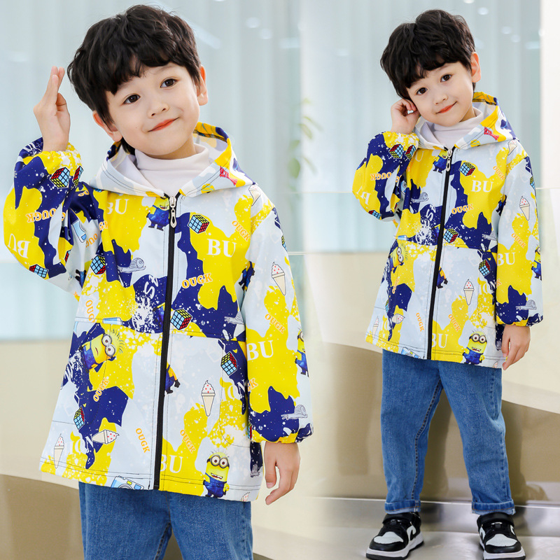 Vaikų vandeniui atspari dažymo smockas su fleece įdėklu iš poliesterio, unisex, atsparus įtrūkimams