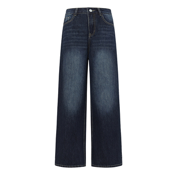 Fliisiga vooderdatud teksad, kõrge vöökohal, lai jalg, põrandani, 2025. aasta talv