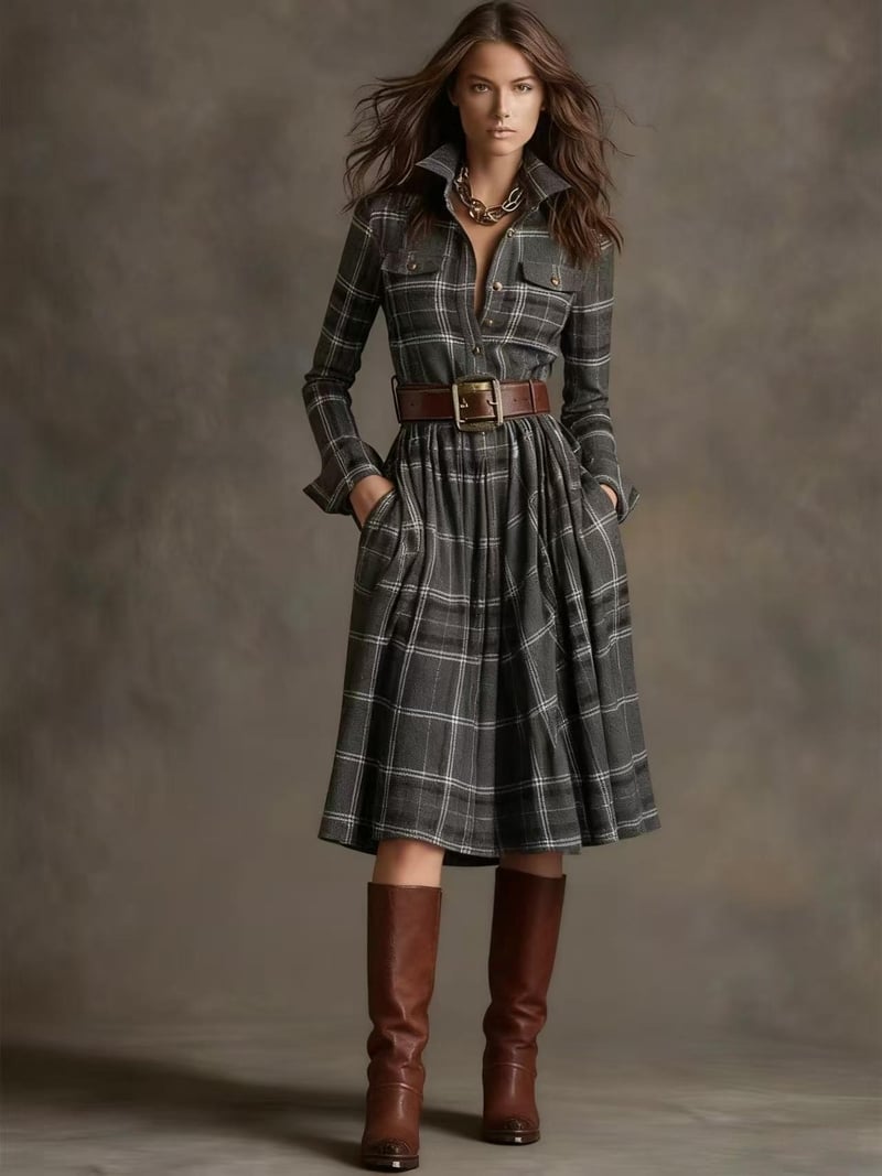 Moteriška suknelė su prancūzišku retro languotu raštu, nestandartinės formos ir diržu, dideli dydžiai, europietiško ir amerikietiško stiliaus, naujas modelis.