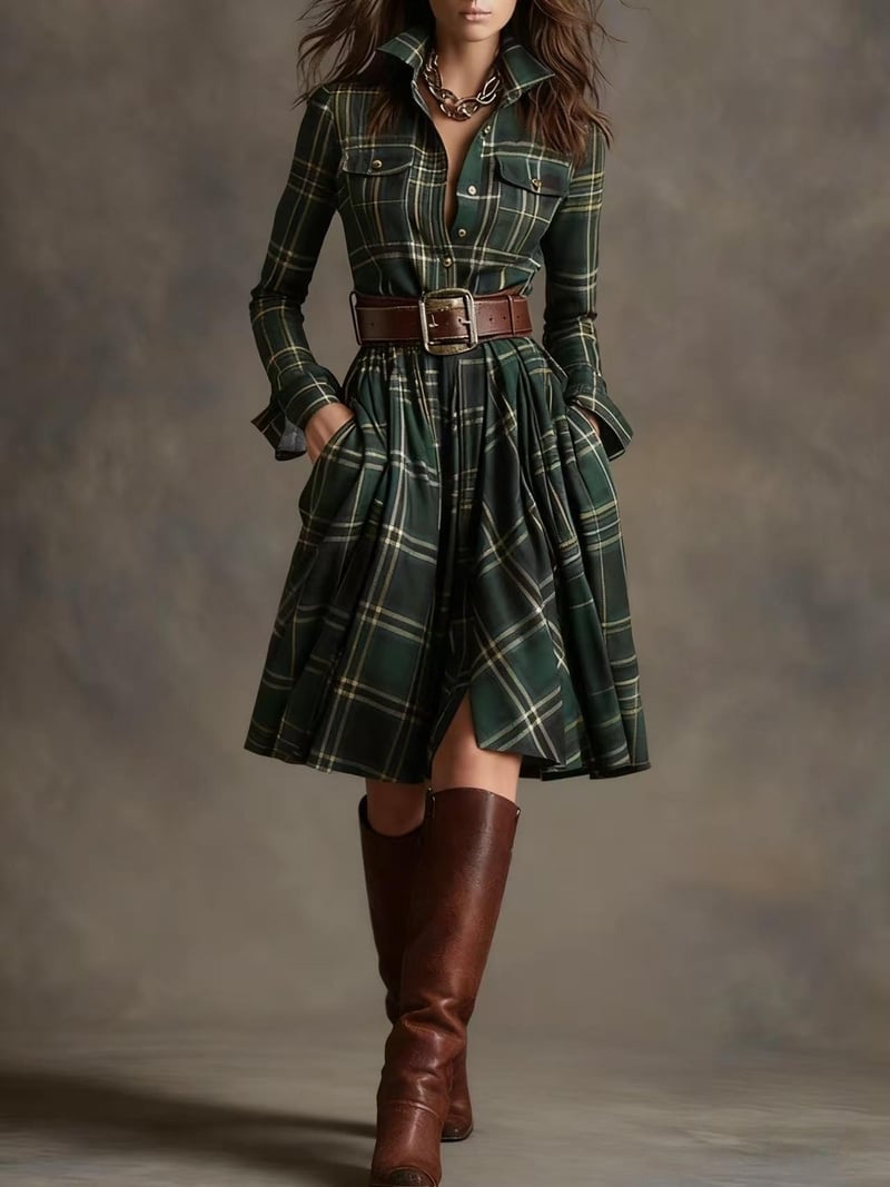 Moteriška suknelė su prancūzišku retro languotu raštu, nestandartinės formos ir diržu, dideli dydžiai, europietiško ir amerikietiško stiliaus, naujas modelis.