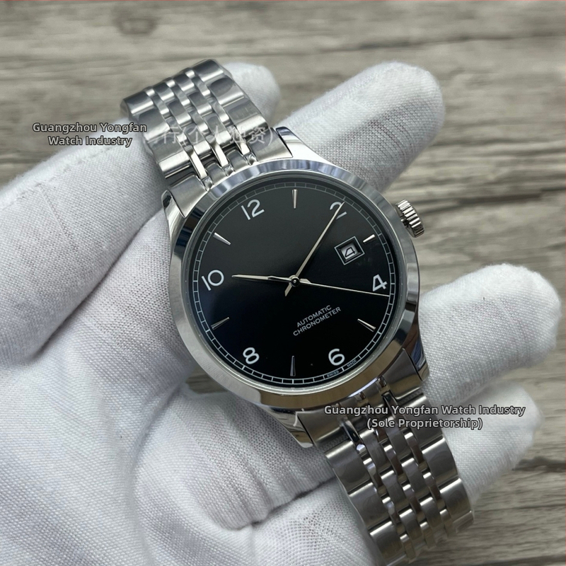 Automātisks mehāniskais rokaspulkstenis, Pioneer sērija, 40 mm ciferblats, nerūsējošā tērauda korpuss un siksna, mehānisms 2813 Pearl, ūdensizturība 30 m