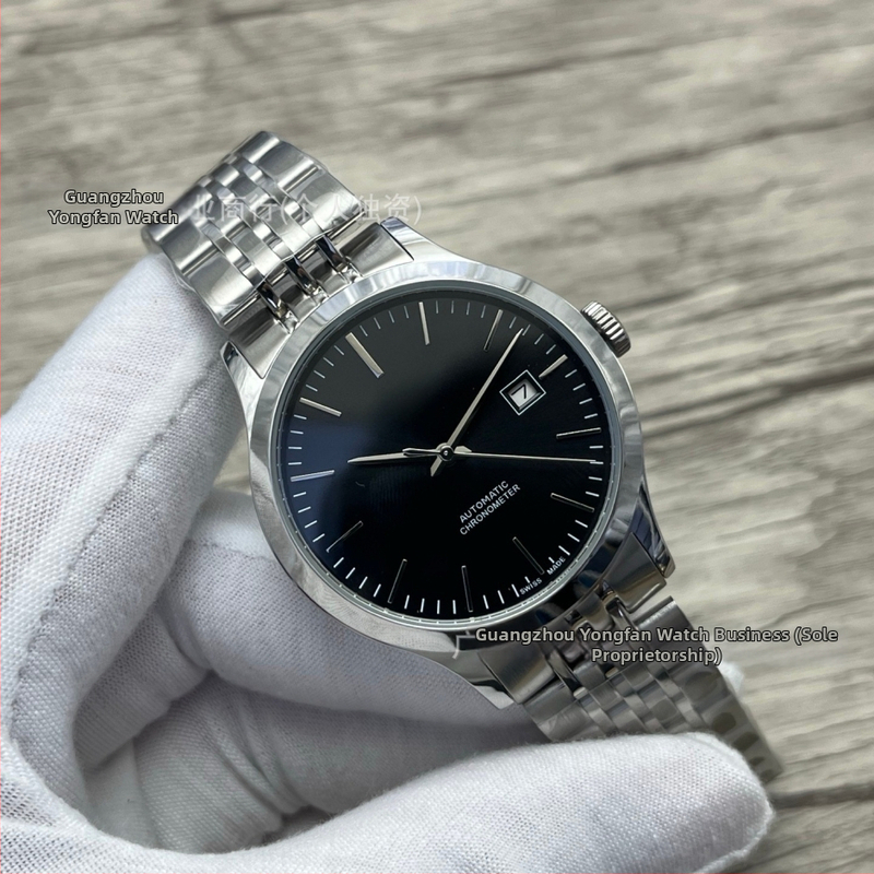 Automātisks mehāniskais rokaspulkstenis, Pioneer sērija, 40 mm ciferblats, nerūsējošā tērauda korpuss un siksna, mehānisms 2813 Pearl, ūdensizturība 30 m