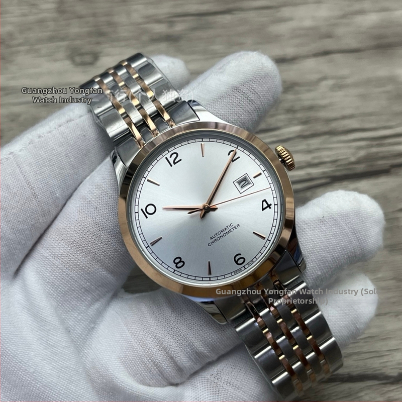 Automātisks mehāniskais rokaspulkstenis, Pioneer sērija, 40 mm ciferblats, nerūsējošā tērauda korpuss un siksna, mehānisms 2813 Pearl, ūdensizturība 30 m