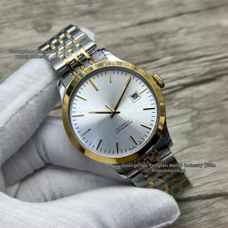 Automātisks mehāniskais rokaspulkstenis, Pioneer sērija, 40 mm ciferblats, nerūsējošā tērauda korpuss un siksna, mehānisms 2813 Pearl, ūdensizturība 30 m