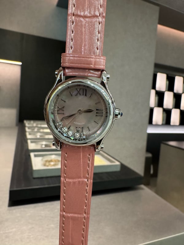 Sieviešu pulkstenis ar Swiss ETA kustību, kalendārs, 40,5 mm ciparnīca, nerūsējošā tērauda korpuss un siksna, spirāliskā krona