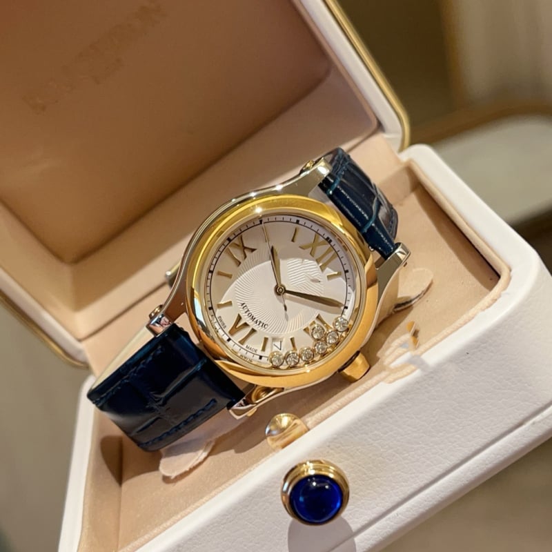 Sieviešu pulkstenis ar Swiss ETA kustību, kalendārs, 40,5 mm ciparnīca, nerūsējošā tērauda korpuss un siksna, spirāliskā krona