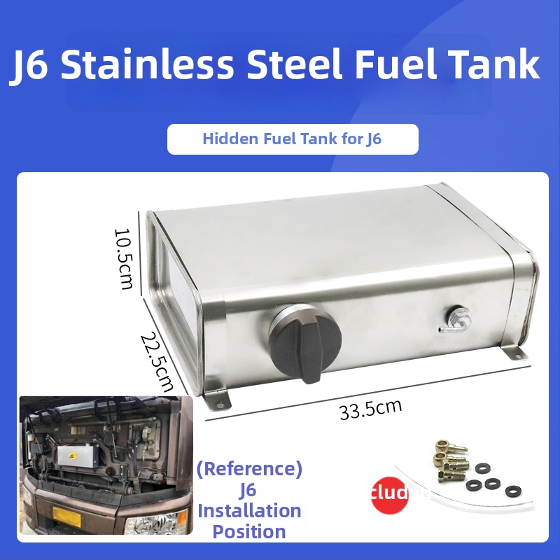 Sunkvežimio dyzelinio šildymo bakas iš nerūdijančio plieno, su stovėjimo šildytuvu, išorinis padidintas alyvos bakas