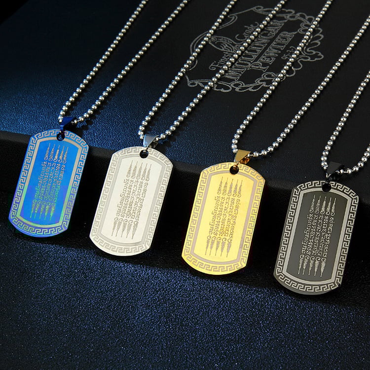 Penkių eilių nerūdijančio plieno papuošalai, naujas tarpvalstybinis aksesuaras, vyriškas vėrinys, tiesioginiai pardavimai iš gamyklos, europietiško ir amerikietiško stiliaus.