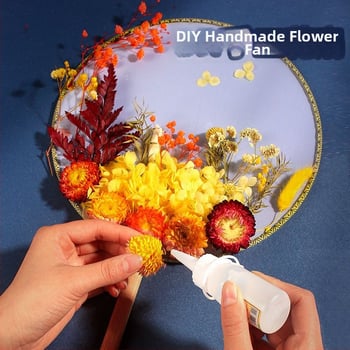 DIY lillekunsti komplekt kuivatatud lilledega pruutfänni jaoks (Tootemärk: Unique; Toote kood: 9sgrrgenlnddjdou4+u73ewxcyc=fan; Materjal: Muu; Liik: Hortensia) – Emadepäev