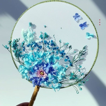 DIY lillekunsti komplekt kuivatatud lilledega pruutfänni jaoks (Tootemärk: Unique; Toote kood: 9sgrrgenlnddjdou4+u73ewxcyc=fan; Materjal: Muu; Liik: Hortensia) – Emadepäev