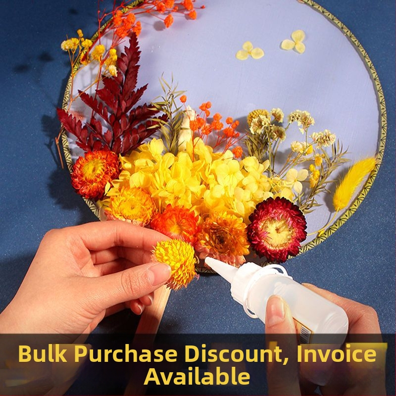 DIY комплект за флорално изкуство с изсушени цветя за булчински фен (Марка: Unique; Код на продукта: 9sgrrgenlnddjdou4+u73ewxcyc=fan; Материал: Друг; Вид: Хидрангея) – за Деня на майката