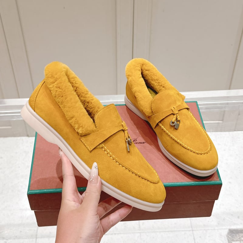 Téli slip-on loaferek nőknek, szőrös belsővel, gyapjú bélés, felső rész juh velúr, alacsony sarok