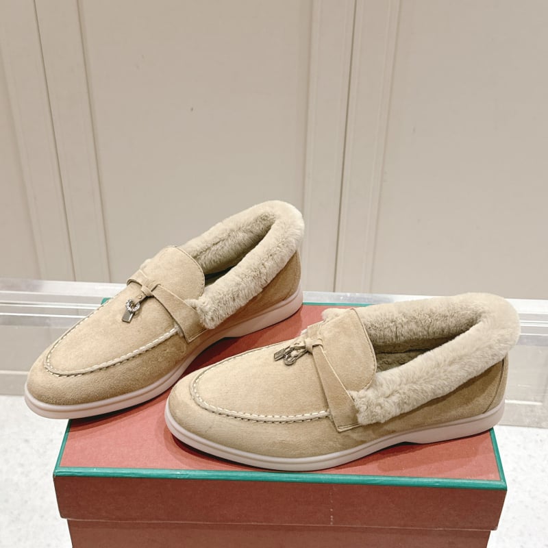 Téli slip-on loaferek nőknek, szőrös belsővel, gyapjú bélés, felső rész juh velúr, alacsony sarok