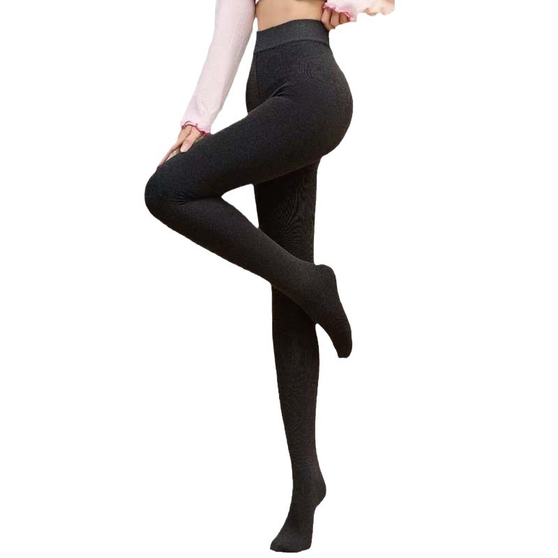 Kokvilnas flīsa zeķbikses ar sēžamvietas pacēlāju, formas uzlabošana, siltums, vertikālas svītras, pamatslānis