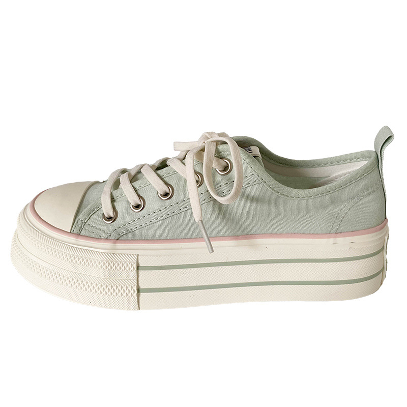 Moterų drobiniai sportbačiai, žemas viršus, vulkanizuota stora gumos pada, raišteliai, kvėpuojanti vidinė medžiaga