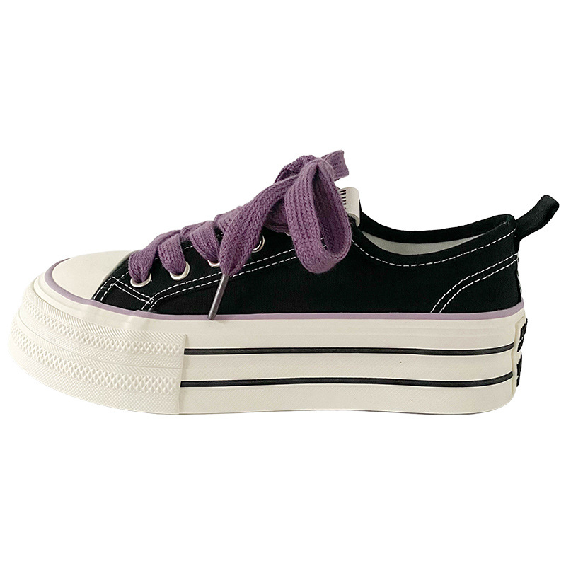 Moterų drobiniai sportbačiai, žemas viršus, vulkanizuota stora gumos pada, raišteliai, kvėpuojanti vidinė medžiaga