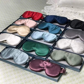 3 részes selyem készlet: párnahuzat, szemmaszk, hajgumi | 100% mulberry selyem, satin szövés, reaktív festés