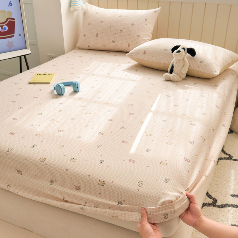 Cuvertură de pat din bumbac 100%, cu model desen animat, imprimare și vopsire reactive, țesătură vopsită