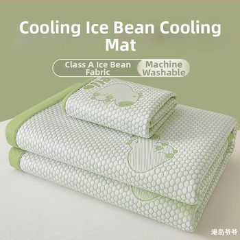 Összecsukható hűtő matrac Ice Silk anyagból, viszkóz szál, jacquard szövés, gépi mosás, nyári használatra