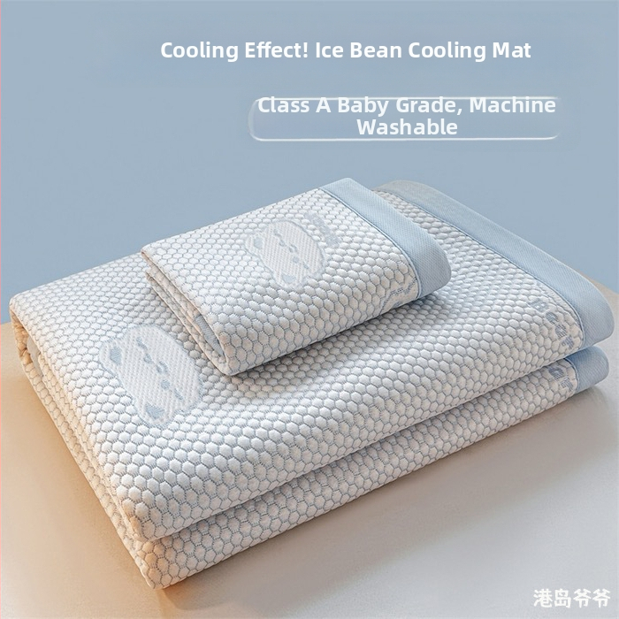 Összecsukható hűtő matrac Ice Silk anyagból, viszkóz szál, jacquard szövés, gépi mosás, nyári használatra