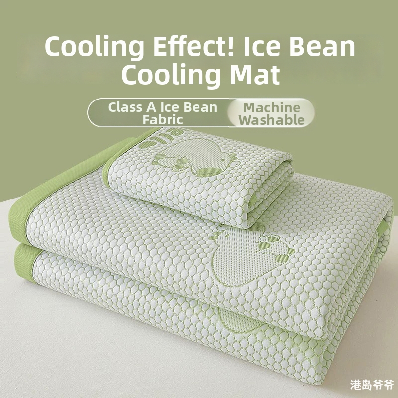 Összecsukható hűtő matrac Ice Silk anyagból, viszkóz szál, jacquard szövés, gépi mosás, nyári használatra