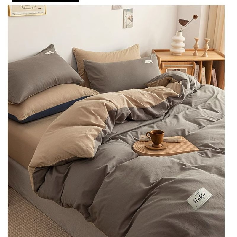 Antklodės užvalkalas, 100% medvilnė, vieno tono dizainas, reaktyvus spausdinimas ir dažymas, audinio tankis 128x68