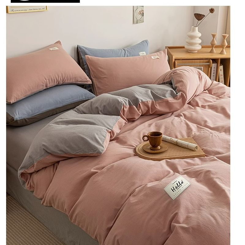 Antklodės užvalkalas, 100% medvilnė, vieno tono dizainas, reaktyvus spausdinimas ir dažymas, audinio tankis 128x68