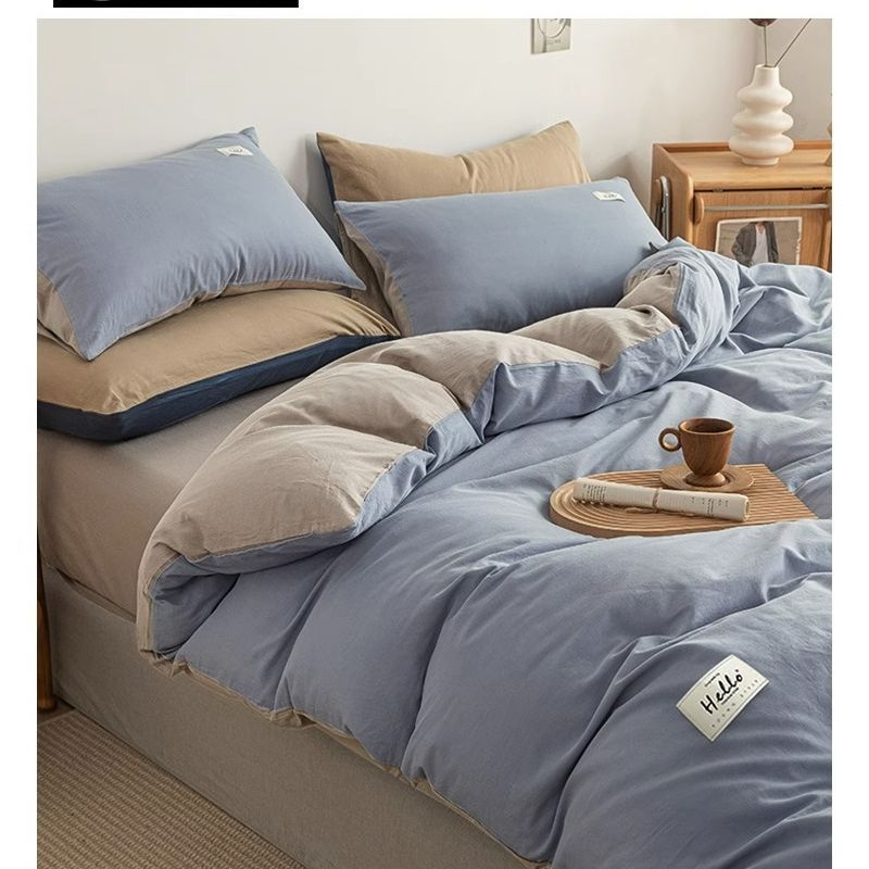 Antklodės užvalkalas, 100% medvilnė, vieno tono dizainas, reaktyvus spausdinimas ir dažymas, audinio tankis 128x68